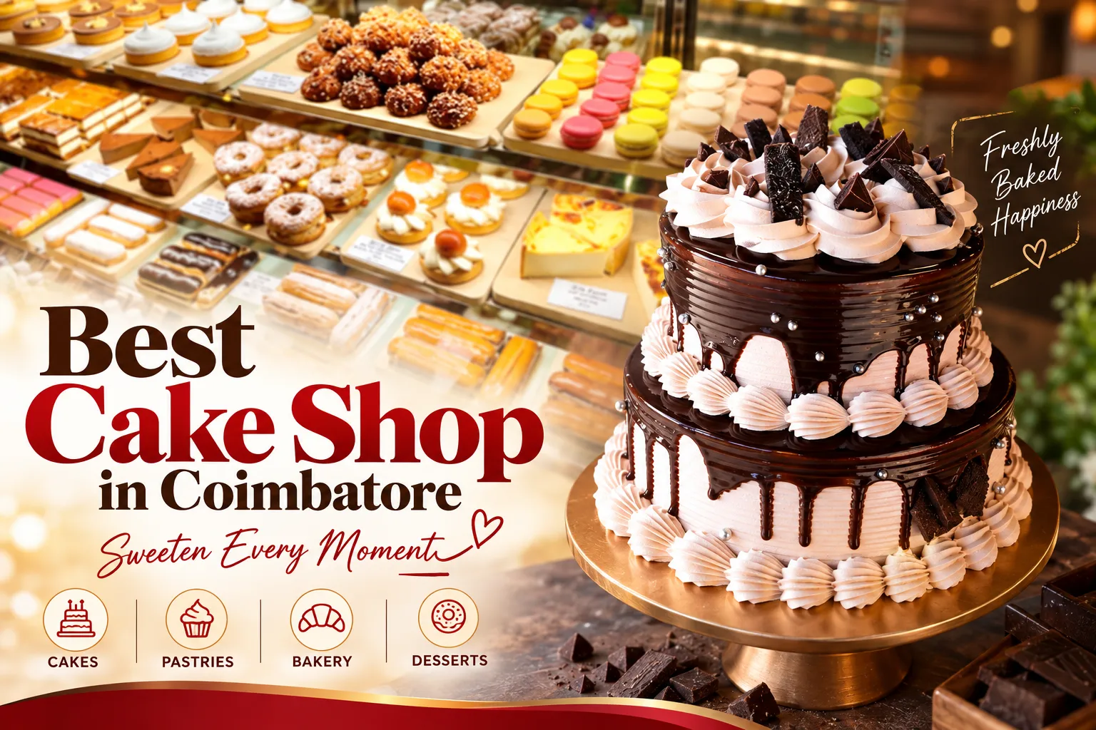 Best Cake Shop in Coimbatore: Where to Order Your Next Cake From