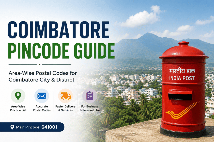 Coimbatore Pincode List – All Area ZIP Codes