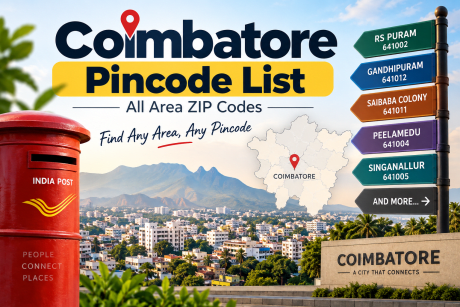 Coimbatore Pincode List – All Area ZIP Codes
