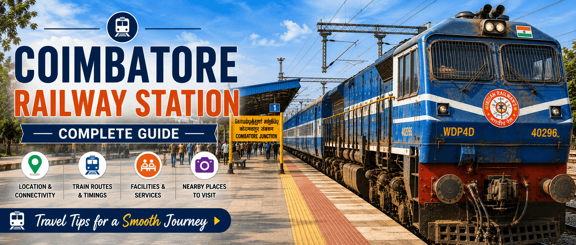 Coimbatore Railway Station – Complete Guide for Travelers: