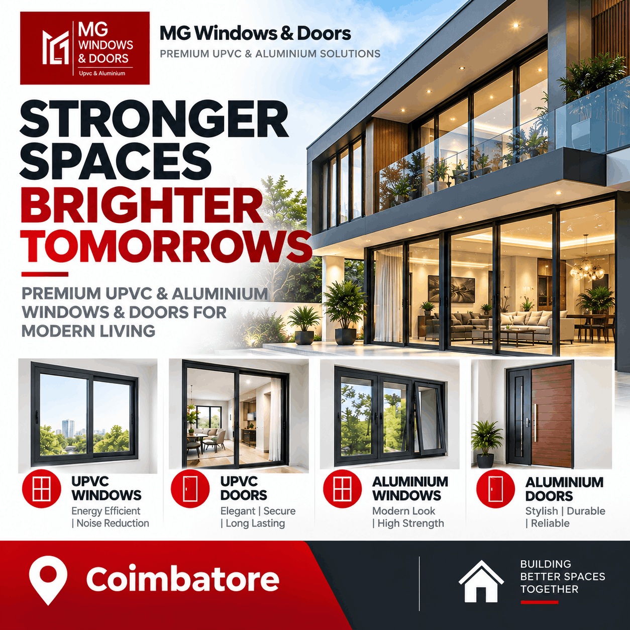MG Windows and Doors in Coimbatore.