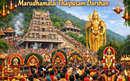 Marudhamalai Thaipusam darshan timings 2026