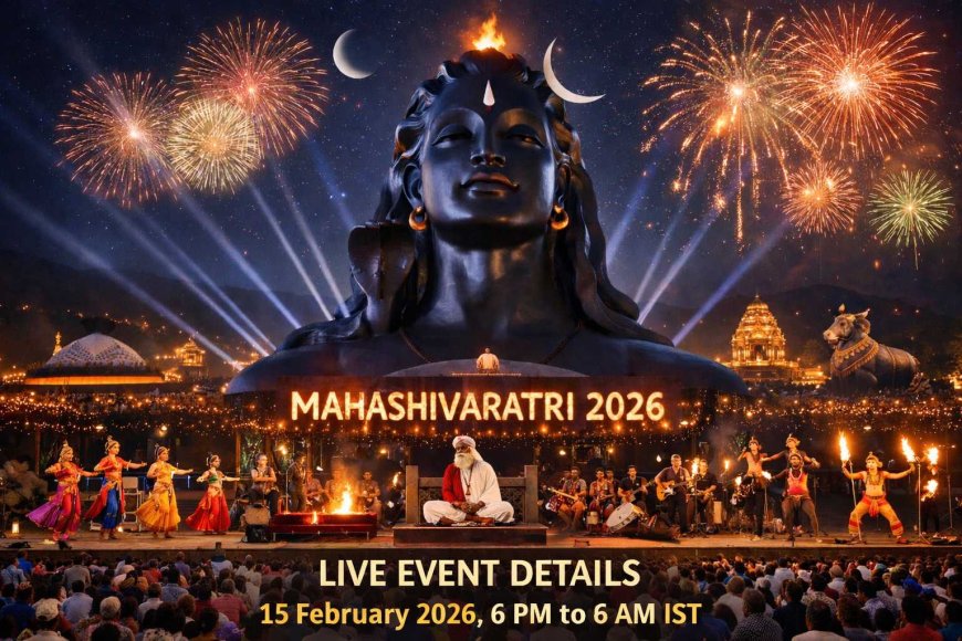 Isha Yoga Shivratri 2026 – Date, Timings & Live Event Details