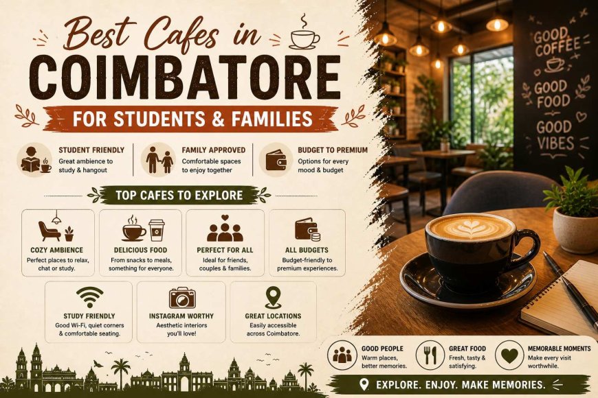 Best Student-Friendly & Family Cafes in Coimbatore